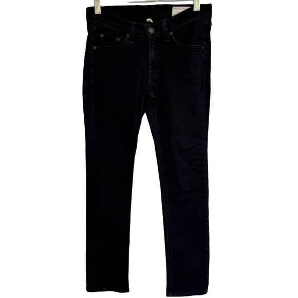 Rag & Bone Women's Coal Cigarette Skinny Jeans Size 26 Button Fly Cotton Denim - Picture 7 of 15